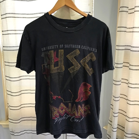 Hollister Other - Hollister Men Size SM USC Trojans Graphic Tee Short Sleeve Cotton Black Graphic